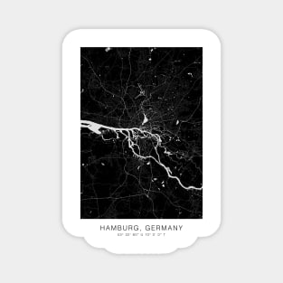 hamburg map wall decor poster Magnet