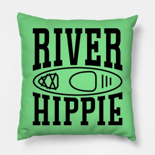 River Hippie Kayaking Kayaker Funny Pillow