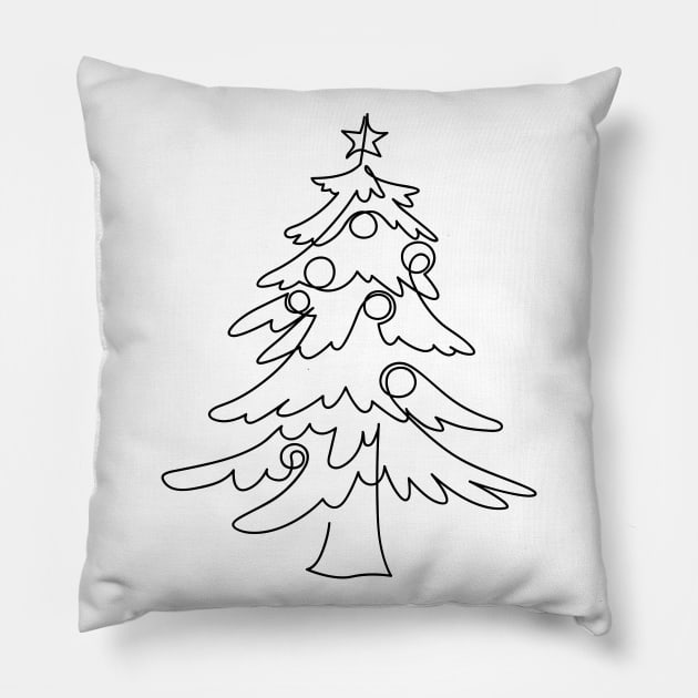 Christmas Tree Pillow by unique_design76