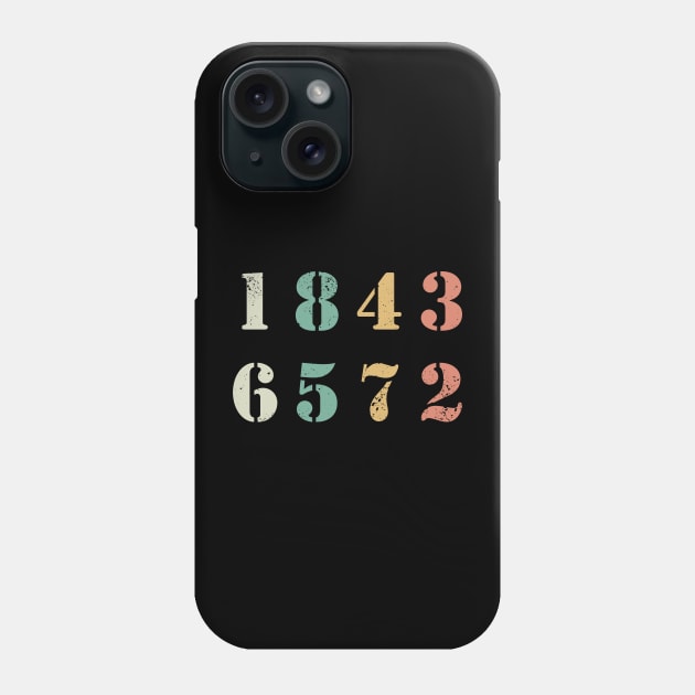 1-8-4-3-6-5-7-2 Phone Case by valentinahramov