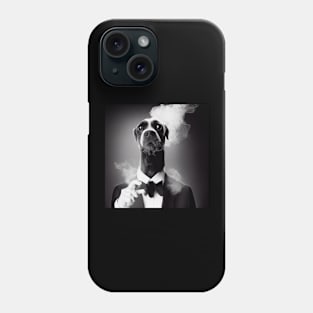 Dog in a suit - Funny dog - zanettaaranaart Phone Case