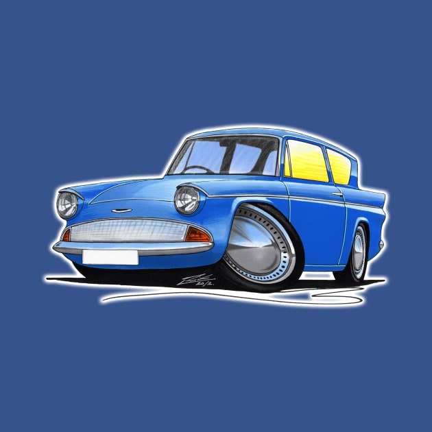 Ford Anglia 105e Blue by y30man5