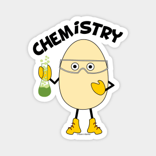 Chemistry Egghead Text Magnet