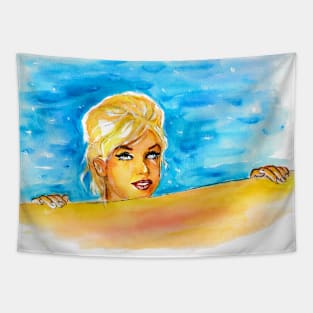 Pool scene Tapestry