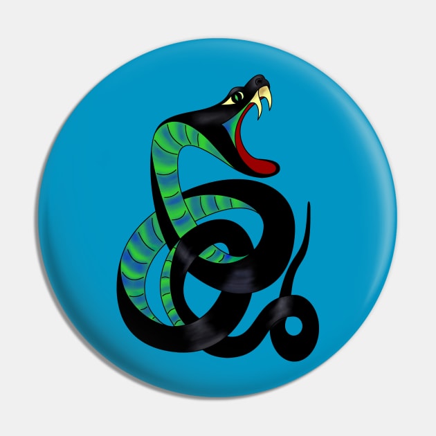 Sagacious Serpent Pin by KnotYourWorld4