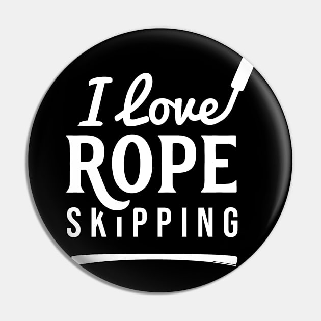 Rope Jump Skipper Ropes Jumper Skipping Jumping Pin by dr3shirts