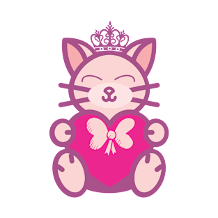 chubby valentine cat T-Shirt