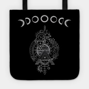 Dark Dream Moonphase astro Design Tote