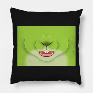 Sugar Green Bunny Face Pillow