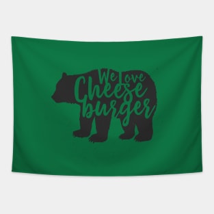 We Love Cheeseburger Tapestry