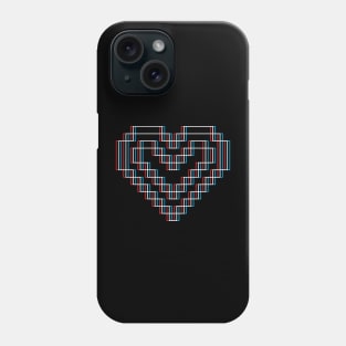 Trippy Pixel Heart Phone Case