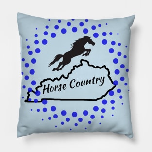 Kentucky is Horse Country with Jumping Horse Pillow