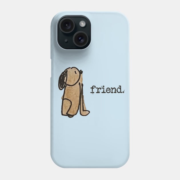 Little Brown Dog Phone Case by 6630 Productions