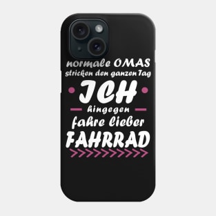 Fahrrad Oma Ruhestand Rente Radfahren Spruch Phone Case