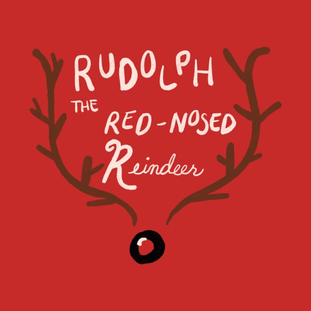 Rudolph the Red-Nosed Reindeer by Courtneychurmsdesigns