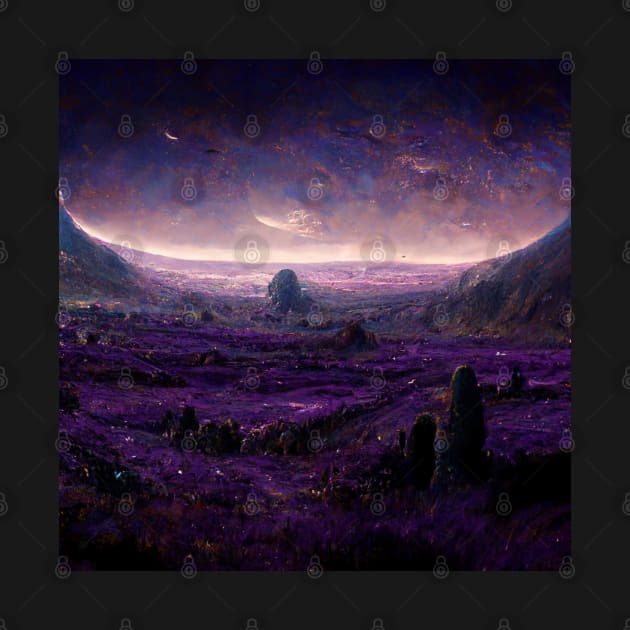 alien world landscape by mehdime