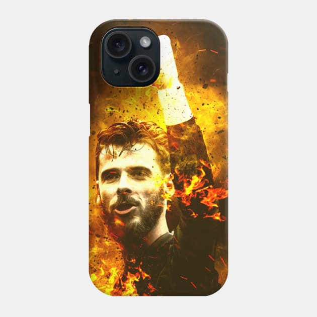 De gea fire effect Phone Case by Danwpap2