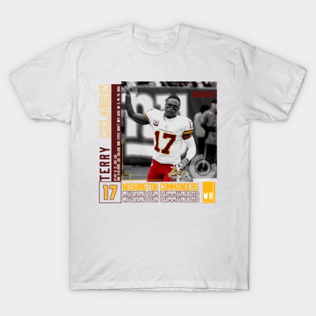 Rinkha Terry McLaurin Football Edit Tapestries Commanders T-Shirt