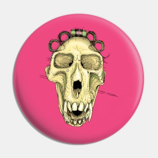 Baboon skull Pin