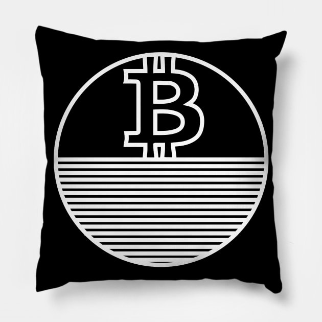 Bitcoin Design Pillow by Karpatenwilli