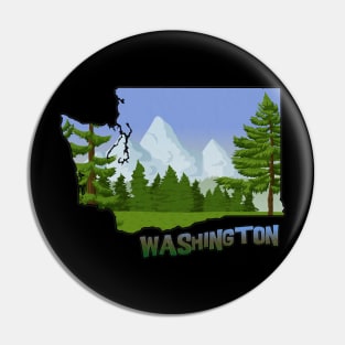 Washington State Outline Pin