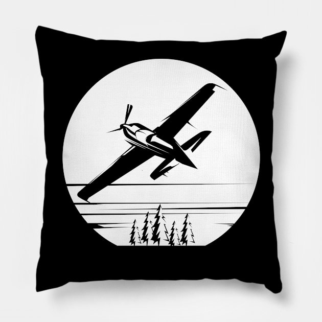 Aircraft Aviator Pillow by MARGARIYAH