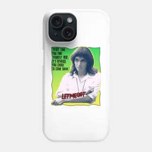 Severance series Britt Lower as Helly fan works let me out graphic design by ironpalette Phone Case