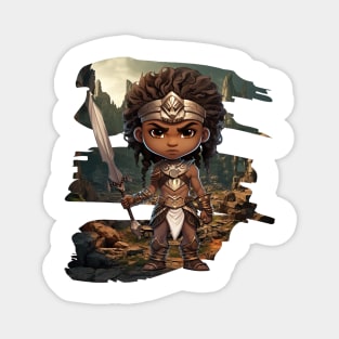 Warrior-Adventure Series: Chibi Gamer Magnet