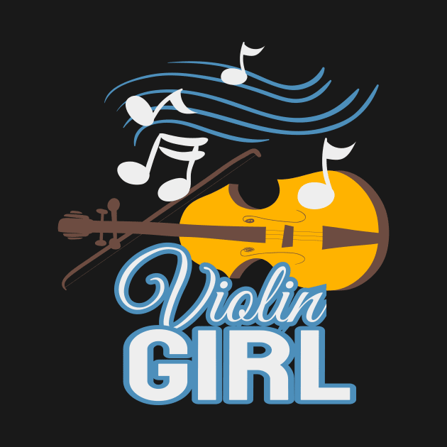 Violin Girl by Foxxy Merch