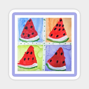 Watermelon, Warhol Style, Pop Art for Summer Lovers Magnet