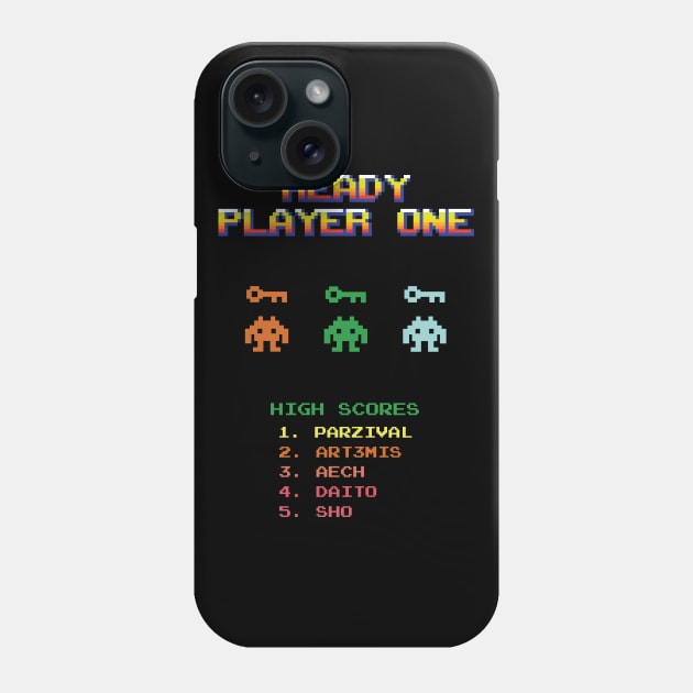 Ready Player One - High Scores Phone Case by cpt_2013