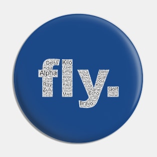 Fly. Aviation Alphabet | Gift Pin