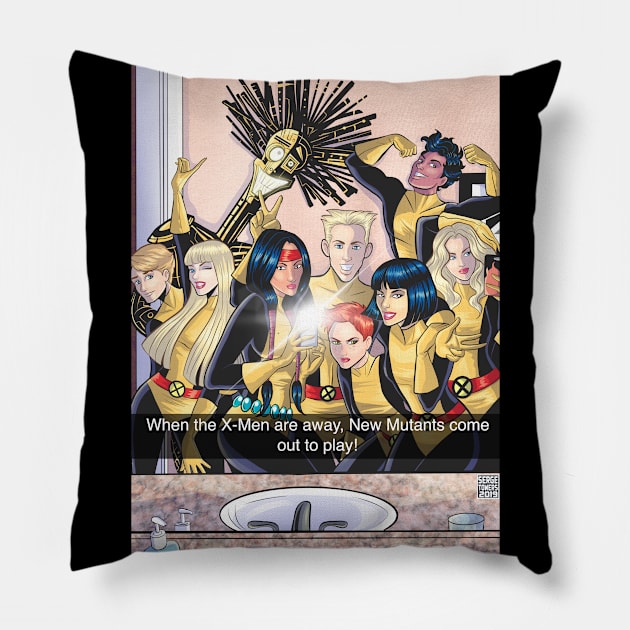 New Mutants Selfie Pillow by sergetowers80