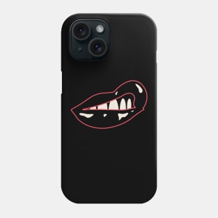 Black Lips Sneer Phone Case