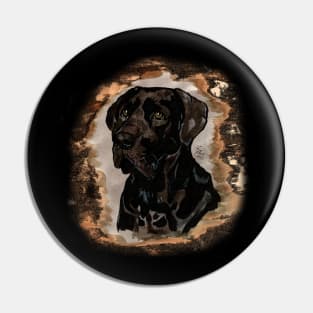 Black Lab Pin