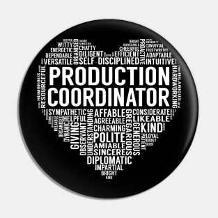 Production Coordinator Heart Pin