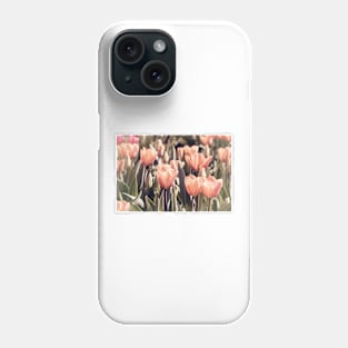 Soft toned colored tulips Phone Case