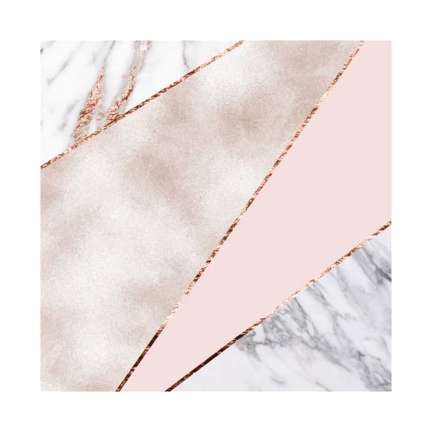 Shimmering rose gold with rose gold marble by marbleco