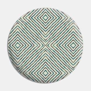 Boho Stripes Pattern (Sage Green and Teal) Pin