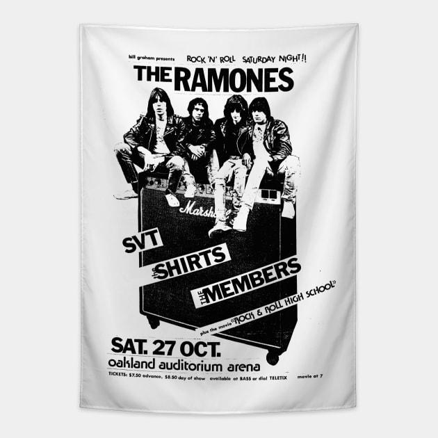 The Ramones Punk Flyer Tapestry by Punk Flyer Archive