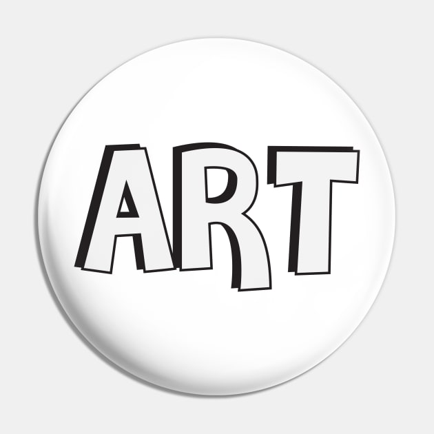 Film Crew On Set - Art - White Text - Front Pin by LaLunaWinters