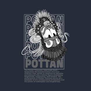 THEYYAM POTTAN - THE MAD GOD T-Shirt