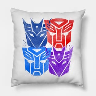 Transformers Stencil Graffiti Pillow