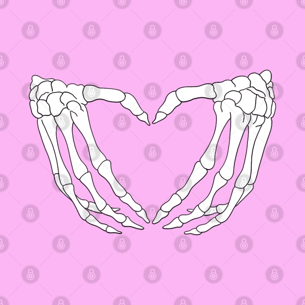 Skeleton Hand Hearts "Pastel Goth" - Type 2 by mightbelucifer