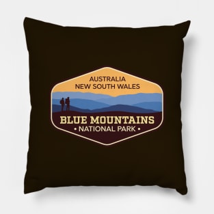 Blue Mountains National Park Australia NSW badge Pillow