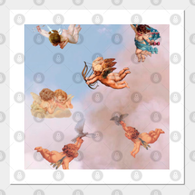 Angels Collage Aesthetic Angels Collage Posters And Art Prints Teepublic Uk