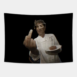 Refreshment Anthony Bourdain Middle Finger Tapestry