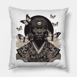 Black Samurai Pillow