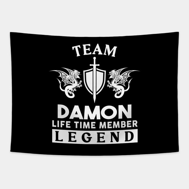 Damon Name T Shirt - Damon Life Time Member Legend Gift Item Tee Tapestry by unendurableslemp118