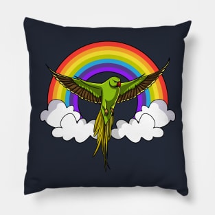 Cute Parrot Parakeet Bird Pet Rainbow Pillow